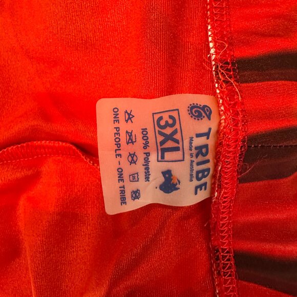 Tribe Men’s Swim Shorts – Size 3XL – Red Swirl Print - Picture 11 of 12